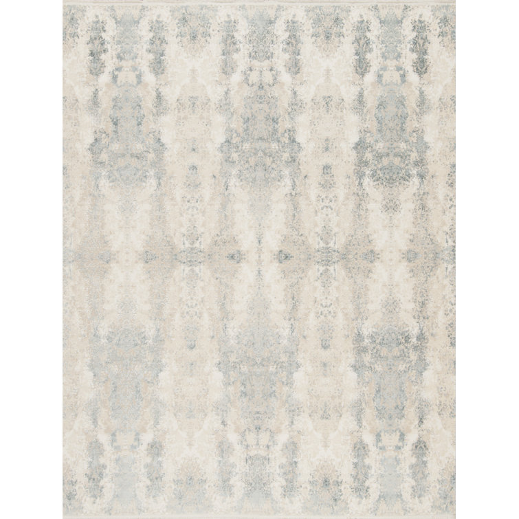 Samad Rugs Mykonos Damask Area Rug In Gray Perigold